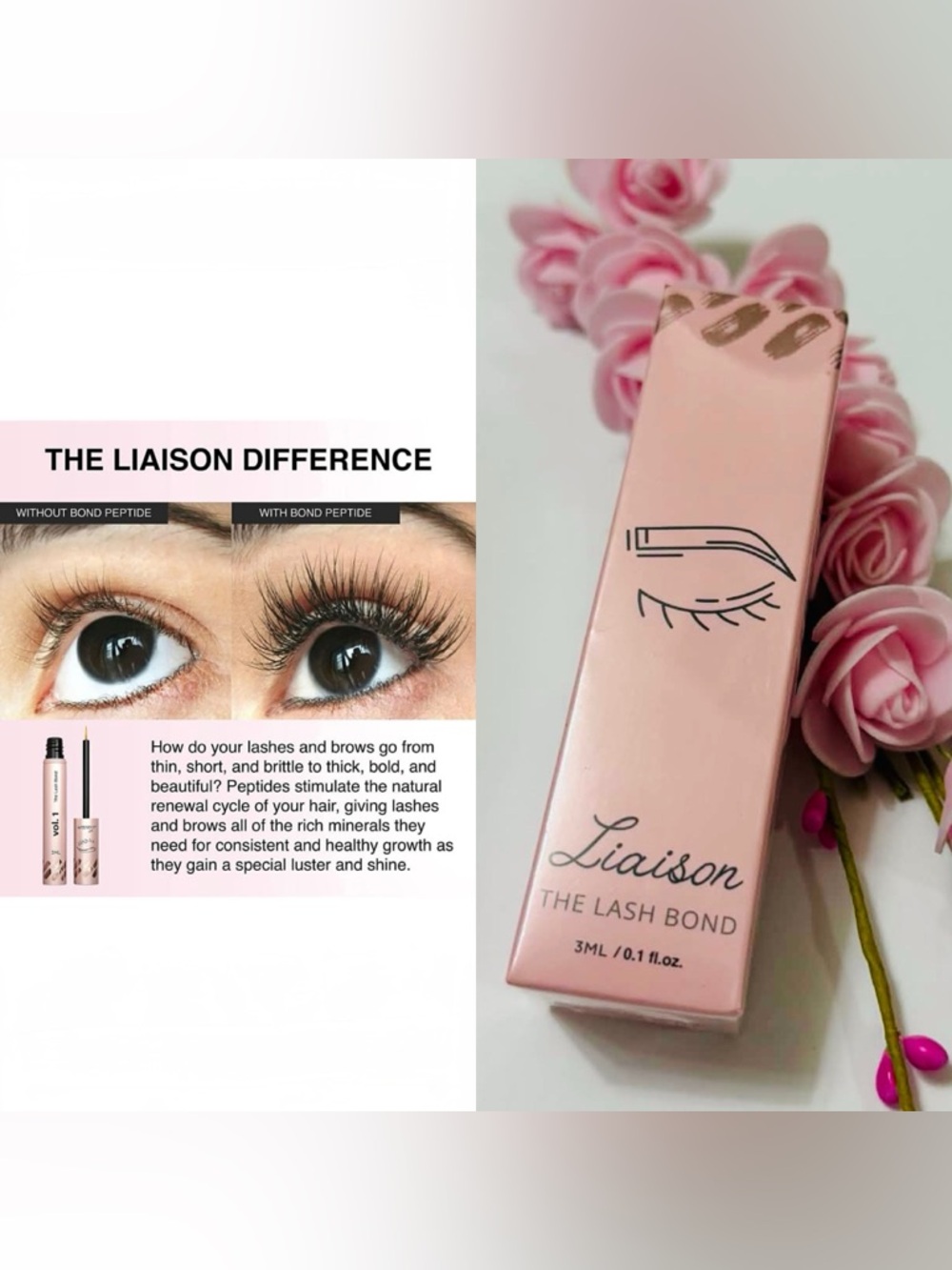 Liaison The Lash Bond  
premium eyelash boosting serum